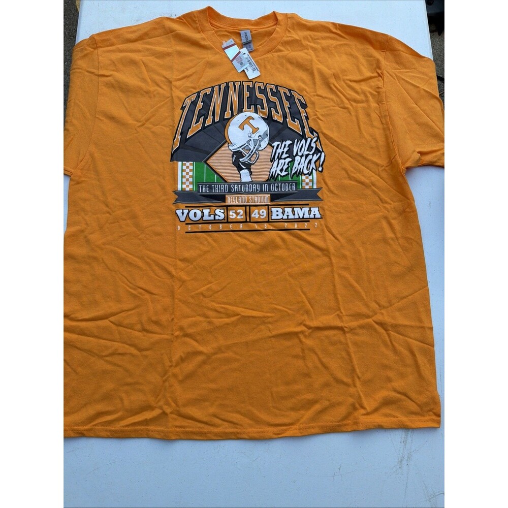 Tennessee Volunteers The Vols Are Back T-Shirt 2XL NWT Vols 52 Bama 49 2022